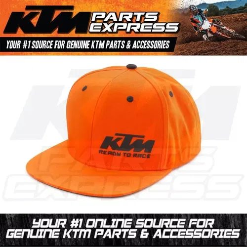 NEW KTM TEAM SNAPBACK CAP MENS HAT ADJUSTABLE 100% COTTON ORANGE 3PW210024000