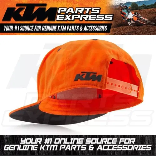NEW KTM TEAM SNAPBACK CAP MENS HAT ADJUSTABLE 100% COTTON ORANGE 3PW210024000