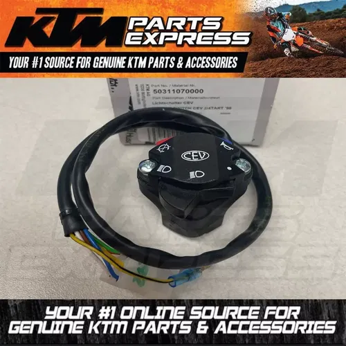 NEW KTM HUSQVARNA HEAD LIGHT SWITCH CEV 2/4TAKT '98 125 250 380 SX 50311070000