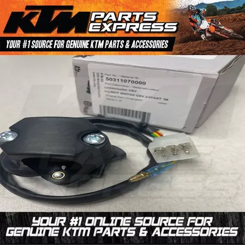 NEW KTM HUSQVARNA HEAD LIGHT SWITCH CEV 2/4TAKT '98 125 250 380 SX 50311070000