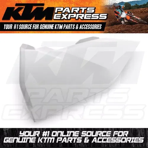 NEW OEM KTM WHITE AIR FILTER BOX COVER LEFT 125 150 250 300 350  7900600300028