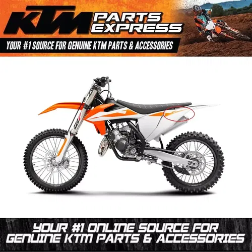 NEW  OEM KTM DECAL SET 125 SX 2019 FOR AIR BOX COVER LEFT & RIGHT 79108098001