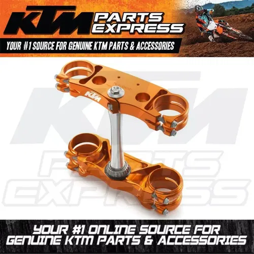 NEW OEM ORANGE ALUMINUM  KTM FACTORY TRIPLE CLAMP 125 150 250 300 7910199902104
