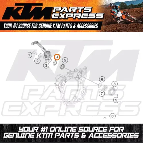 KTM GASGAS HUSQVARNA KICKSTARTER SPACER SLEEVE�65 SX MC TC 2009-2025 46233038000