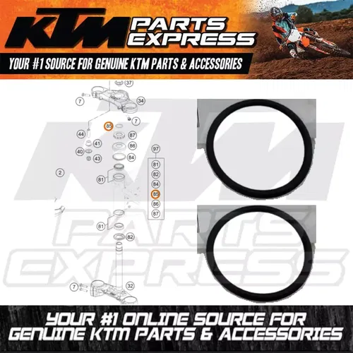 2 PACK NEW OEM KTM FRONT FORK O-RING 27,5X2,5 NBR 690 950 990 1190 0770275025