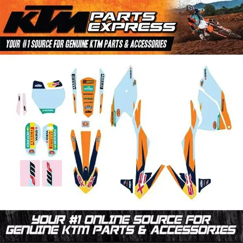 NEW  OEM KTM FACTORY GRAPHICS KIT 85 SX 17/14 19/16 (EU) 2018-2024 47208990000