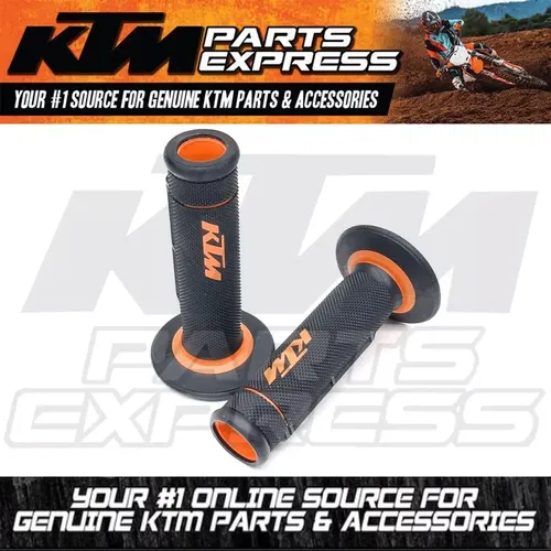 NEW OEM BLACK/ORANGE OPEN ENDED GRIP SET 125 150 250 350 450 63002021200 2023-24