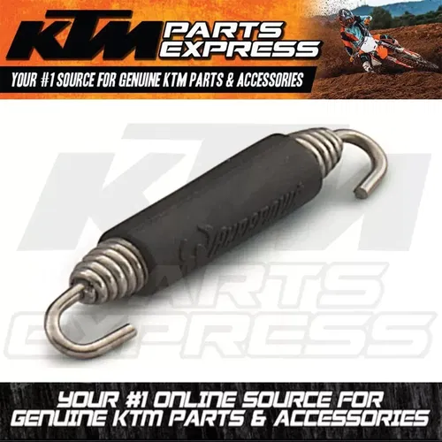 NEW KTM LONG AKRAPOVIC EXHAUST SPRING WITH RUBBER APPROXIMATELY L=70MM