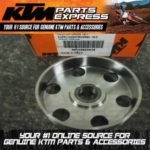 NEW OEM KTM CLUTCH DRUM 16T 50 SX PRO MINI JR SR LC ADVENTURE 45132023016