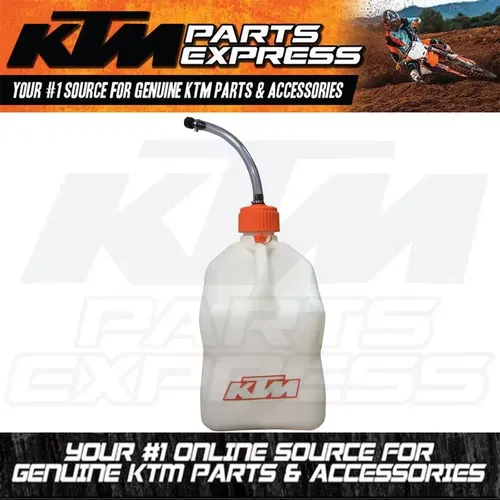 NEW WHITE KTM 20 l PLASTIC DRUM XC XCW EXC SX SXS SXF 1992-2025 7811297310099