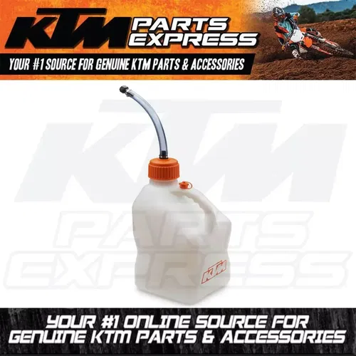 NEW WHITE KTM 20 l PLASTIC DRUM XC XCW EXC SX SXS SXF 1992-2025 7811297310099