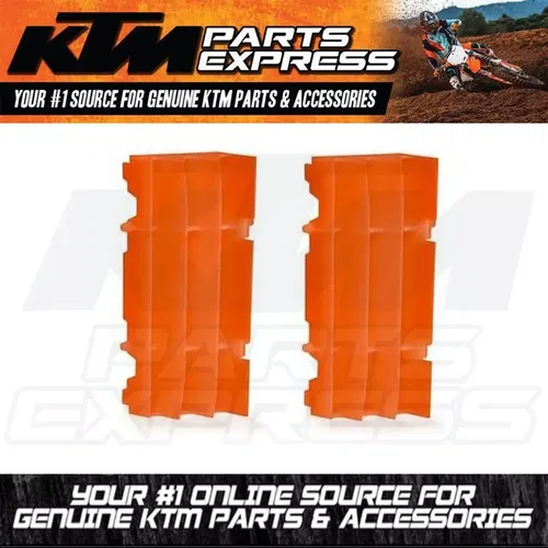 NEW KTM RADIATOR PROTECTION PLASTIC COVERS ORANGE SX XC SXF 2X 7733503400004