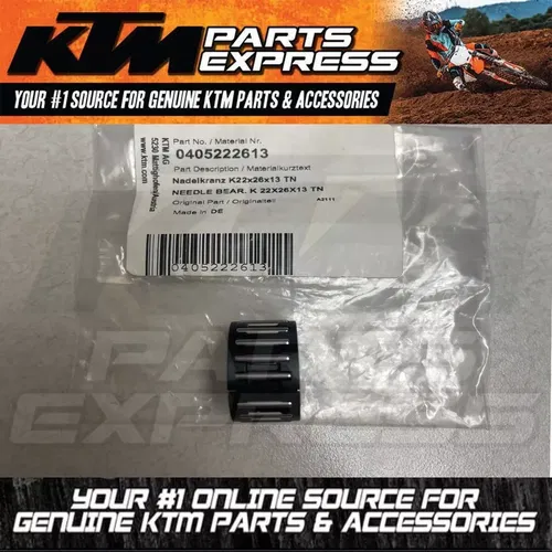 NEW OEM KTM NEEDLE BEARING K 22X26X13 250 350 450 500 525 690 950 990 0405222613