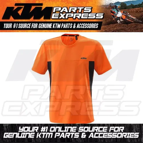 NEW KTM UNBOUND TEE BREATHABLE FAST-DRY 100% POLYESTER MENS 2XL 3PW220019206