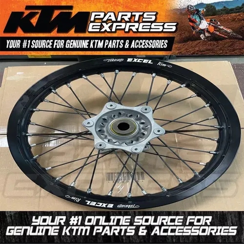 NEW KTM BLACK REAR WHEEL COMPLETE 1,85X16" 85 sx 19/16 2021-2024 4721010104430