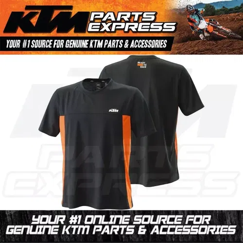 NEW KTM UNBOUND TEE BREATHABLE FAST-DRY 100% POLYESTER MENS XL 3PW220019105