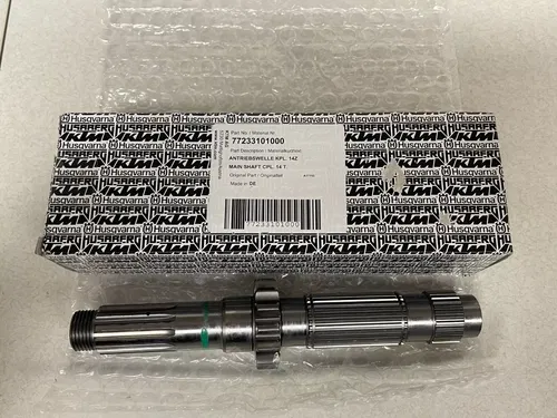 NEW OEM KTM MAIN SHAFT CPL. 14 T 250 350 EXC-F XC-W XCF-W SIX DAYS 77233101100