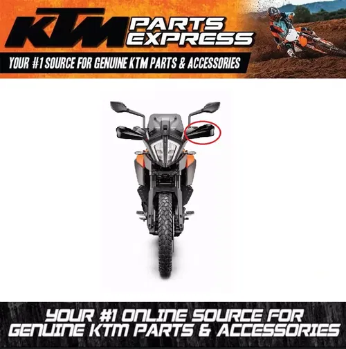 NEW OEM KTM HANDGUARD LEFT 390 ADVENTURE 2020 2021 95802080000CA