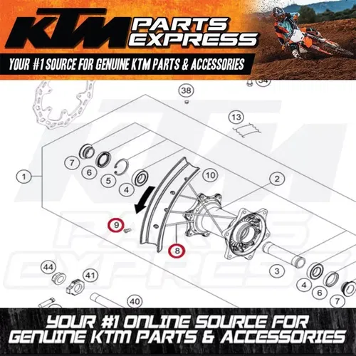 NEW OEM GAS GAS SPOKE & SPOKE NIPPLE 77109072000FAS & 7901007120530 MC 250F FACT