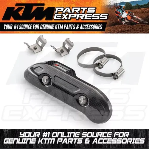 NEW KTM EXHAUST CARBON FIBER PIPE GUARD 2007-2023 EXC SX-F XCF-W SXS07250535