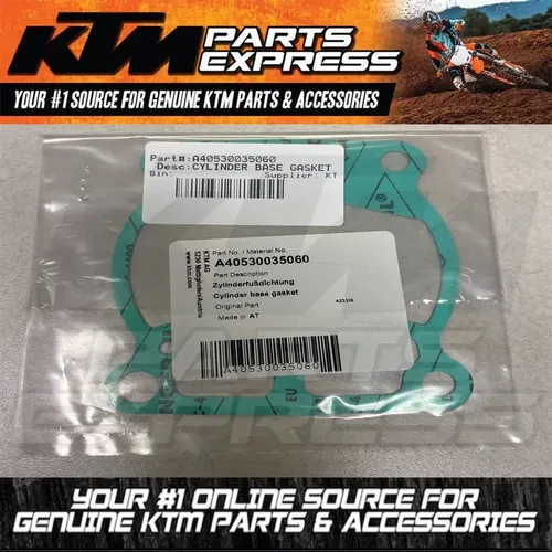 NEW KTM CYLINDER BASE GASKET 50 65 SX MC TC 2024 2025  A40530035040