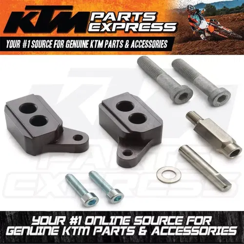 NEW OEM KTM BLACK ANODIZED STEERING DAMPER BRACKET 790 890 ADVENTURE 63512905150