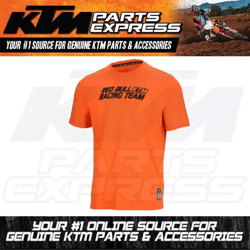 NEW KTM RED BULL ORANGE RUSH TEE COTTON/ELASTANE SIZE MEDIUM 3RB240062303