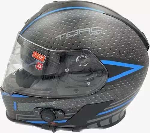 TORC T14B Blinc Bluetooth Helmet Scramble Blue XS - T14B15SCB21