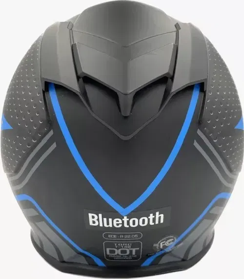 TORC T14B Blinc Bluetooth Helmet Scramble Blue XS - T14B15SCB21