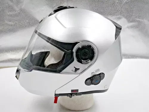 TORC TB27 Modular Helmet w/Blinc Bluetooth Silver Size Large - T27B2324