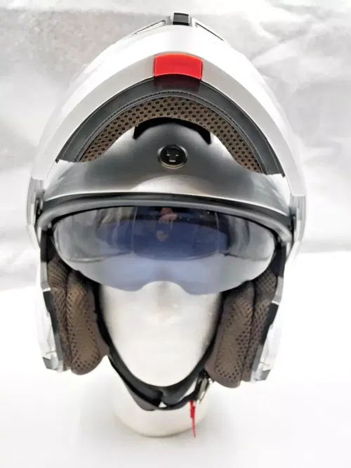TORC TB27 Modular Helmet w/Blinc Bluetooth Silver Size Large - T27B2324