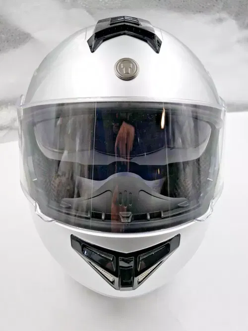 TORC TB27 Modular Helmet w/Blinc Bluetooth Silver Size Large - T27B2324