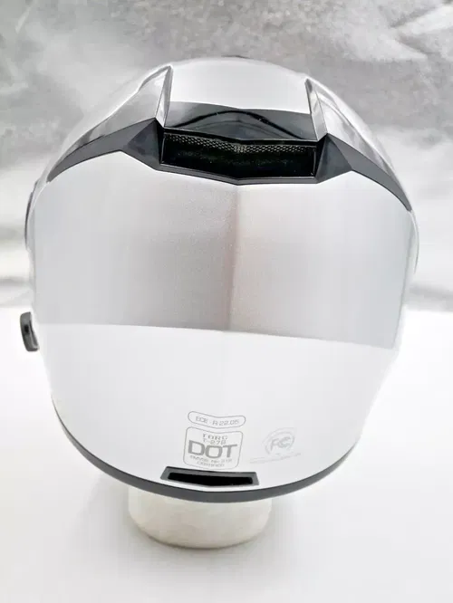 TORC TB27 Modular Helmet w/Blinc Bluetooth Silver Size Large - T27B2324