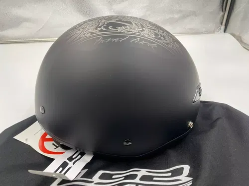 LS2 Helmets - 568-3115 - Bagger Motorcycle Half Helmet - Hard Luck - XL