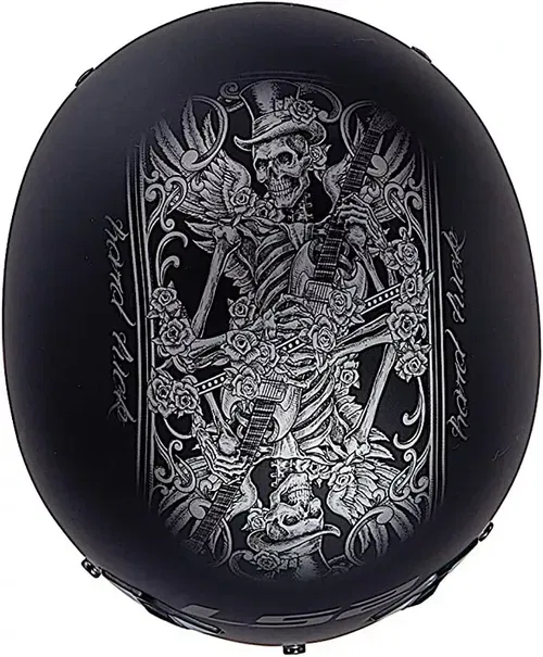 LS2 Helmets - 568-3115 - Bagger Motorcycle Half Helmet - Hard Luck - XL