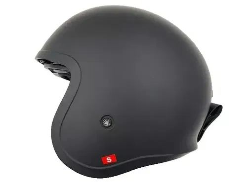 LS2 Helmets Open Face Spitfire Helmet Matte Black Small - 599-1012