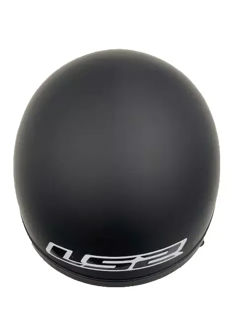 LS2 Helmets Open Face Spitfire Helmet Matte Black Small - 599-1012