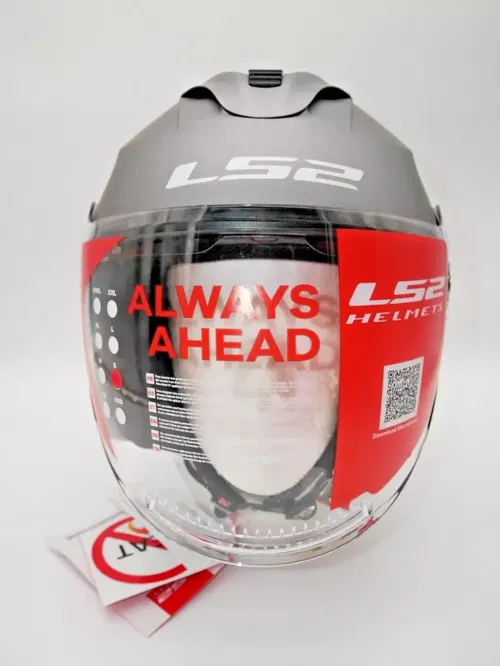 LS2 Helmets Open Face Verso Helmet Matte Titanium Size Small - 570-1032