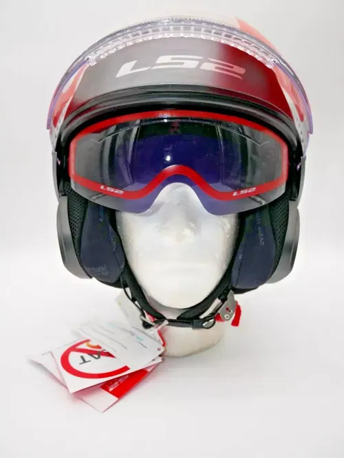 LS2 Helmets Open Face Verso Helmet Matte Titanium Size Small - 570-1032