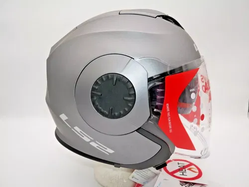 LS2 Helmets Open Face Verso Helmet Matte Titanium Size Small - 570-1032