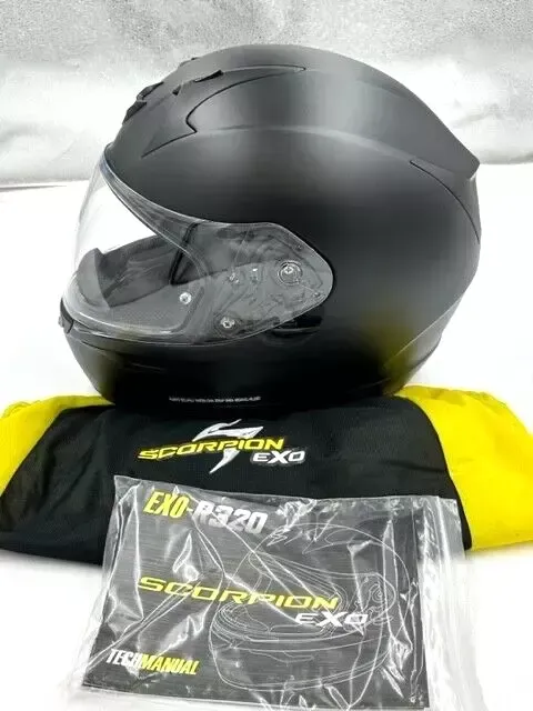 Scorpion EXO-R320 Full Face Motorcycle Helmet Matte Black Size Large -  32-0105