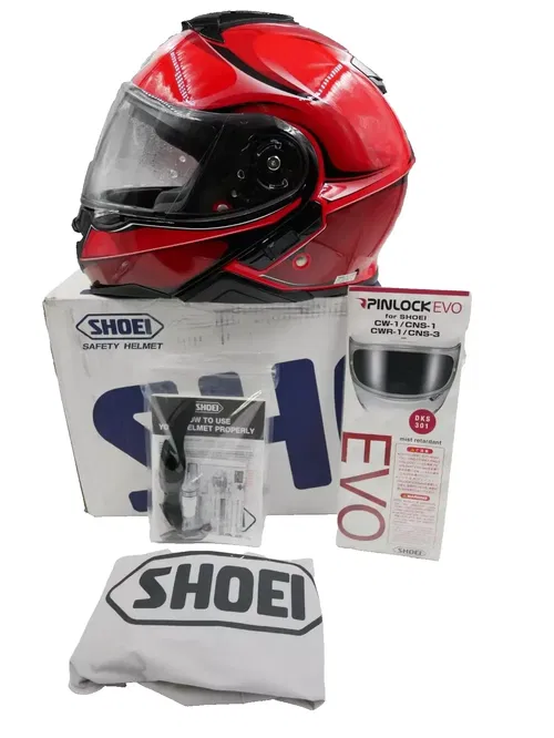 Shoei Neotec II Winsome Helmet Red/Black Size Small (0116120104)