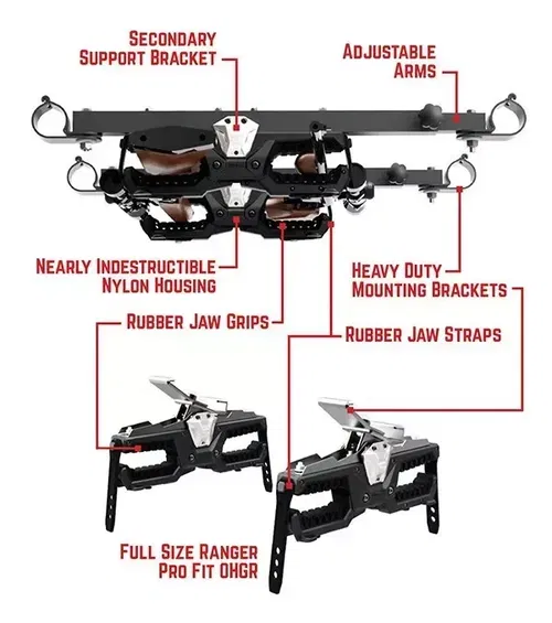 Seizmik Over Head Gun Rack Can-Am Defender 07303
