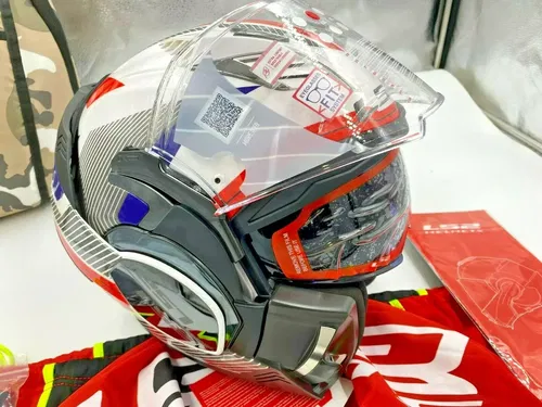 LS2 Valiant II Revo Modular Helmet White/Red/Blue Size  XS - 900-1141