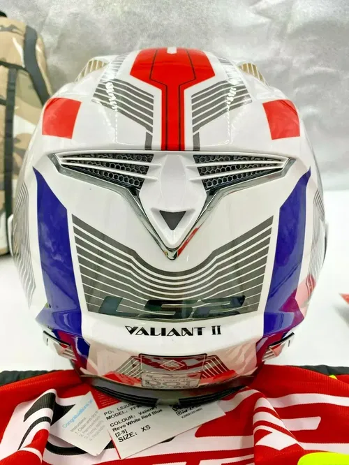 LS2 Valiant II Revo Modular Helmet White/Red/Blue Size  XS - 900-1141