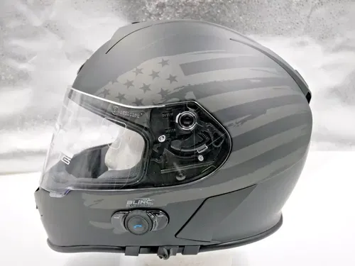 TORC T14B Blinc Loaded Mako Helmet Flag Grey Large - T14B15FG24