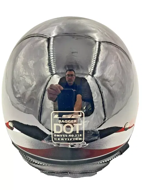 LS2 Bagger Motorcycle Half Helmet Murica Size XS - 568-3101