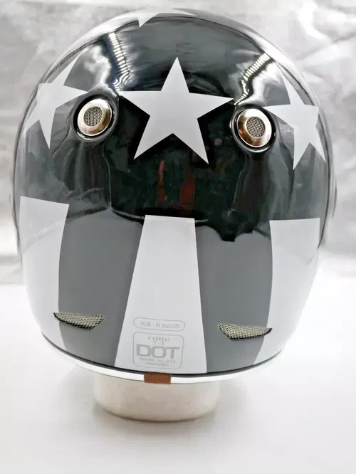 TORC T1 Retro Helmet Captain Vegas Gloss Black XL - T105CAP25