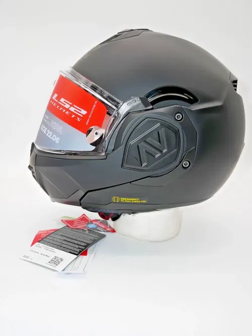 LS2 Helmets Advant Modular Helmet Noir Matte Black Size Large - 906-1114