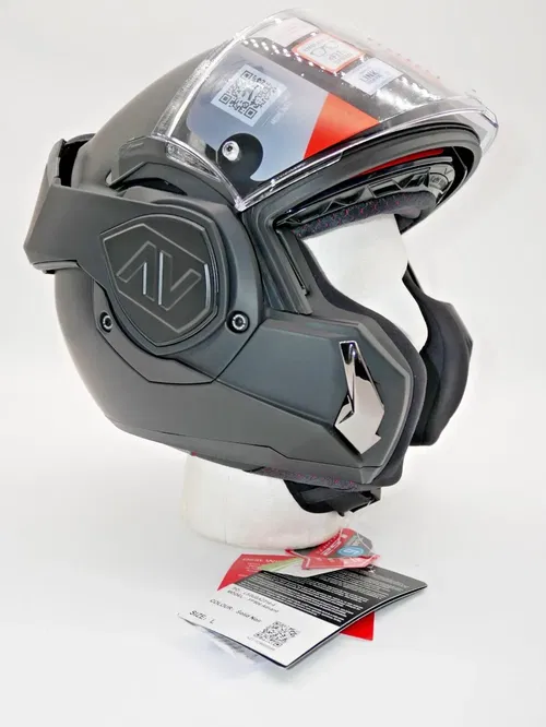 LS2 Helmets Advant Modular Helmet Noir Matte Black Size Large - 906-1114